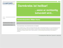 Tablet Screenshot of darmzentrum-witten-herne.de